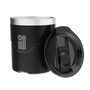 A detailed image of the BOTE Nation MAGNETumbler 12oz Lowball with Lid Black, showing its design and key features.
