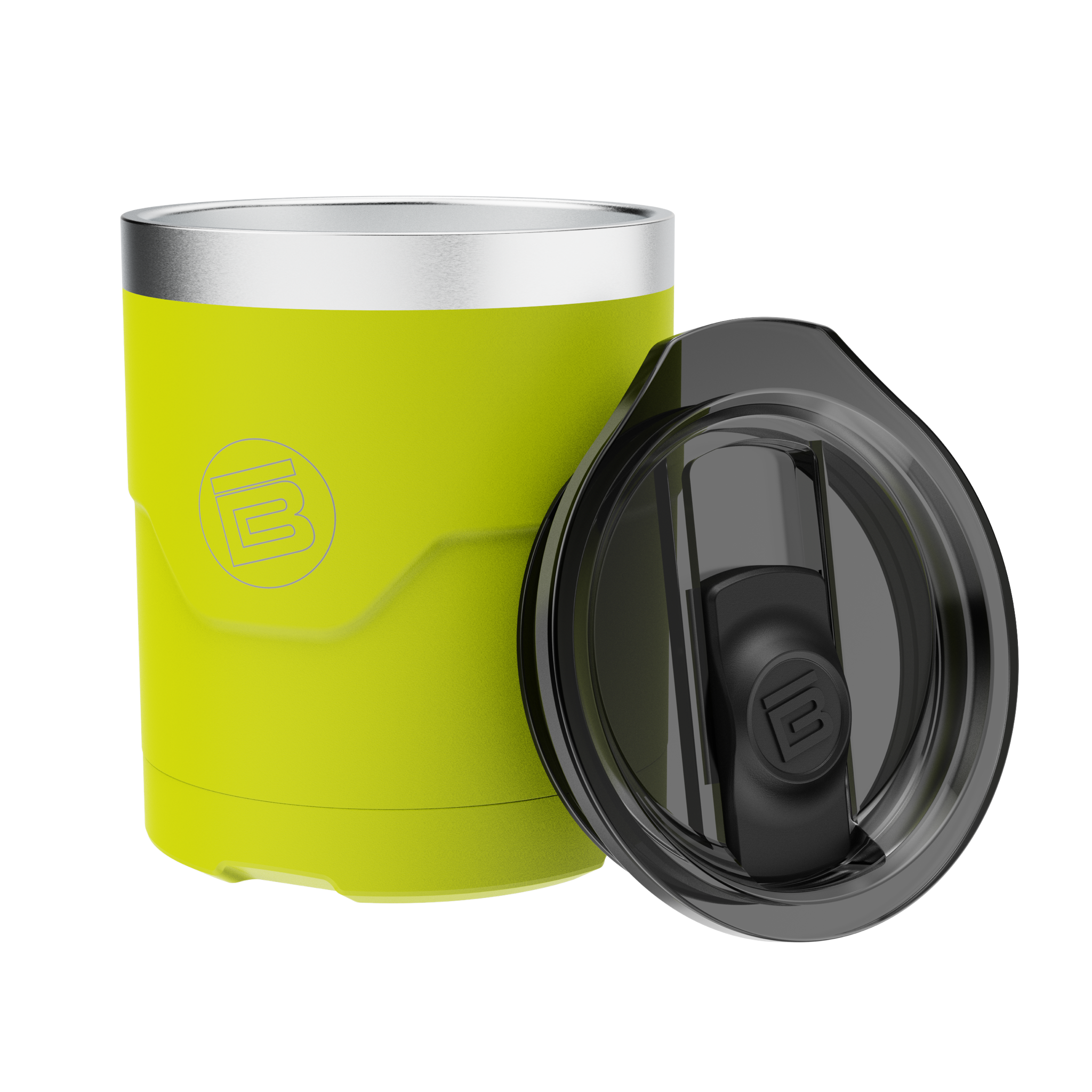 A detailed image of the MAGNETumbler 12oz Lowball with Lid Citron, showing its design and key features.