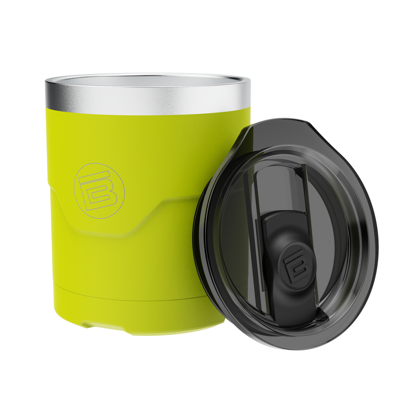 A detailed image of the MAGNETumbler 12oz Lowball with Lid Citron, showing its design and key features.