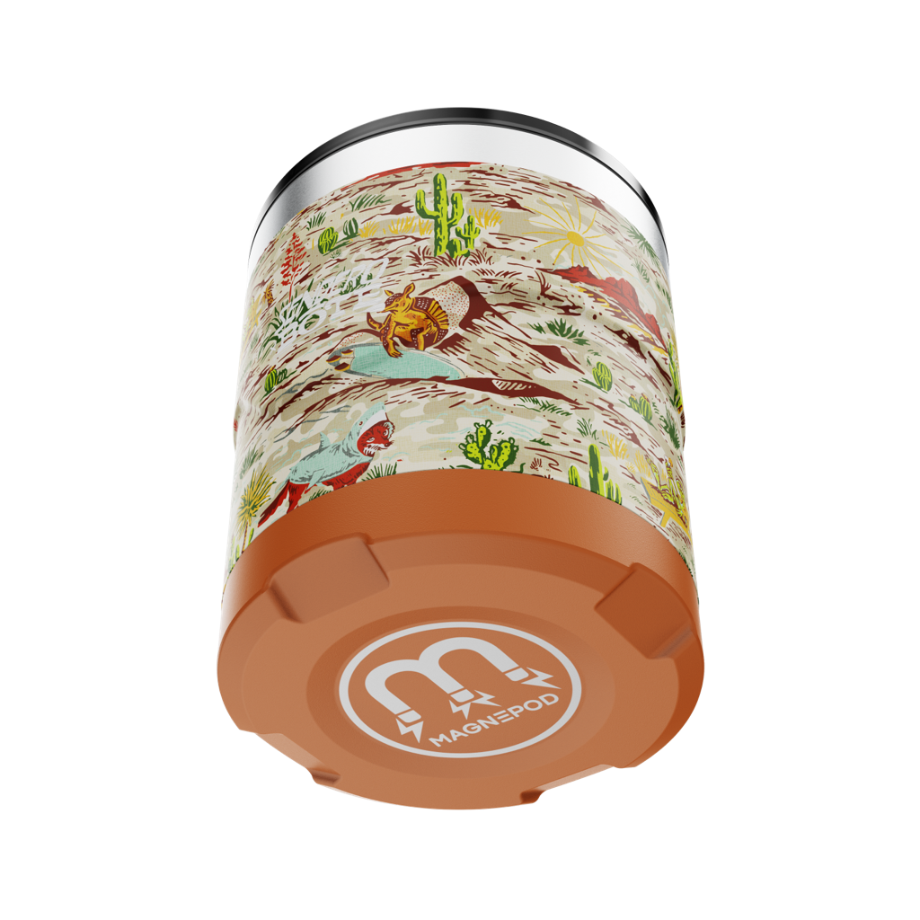 A detailed image of the MAGNETumbler 12oz Lowball with Lid Native Sendero, showing its design and key features.