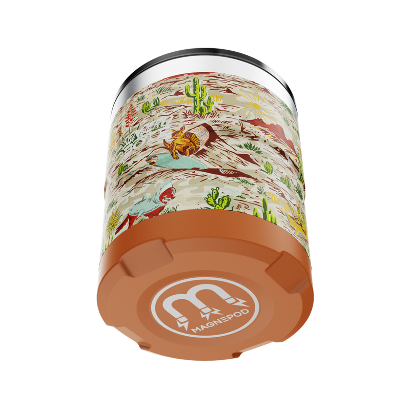 A detailed image of the MAGNETumbler 12oz Lowball with Lid Native Sendero, showing its design and key features.