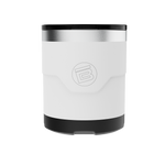 A detailed image of the MAGNETumbler 12oz Lowball with Lid White, showing its design and key features.
