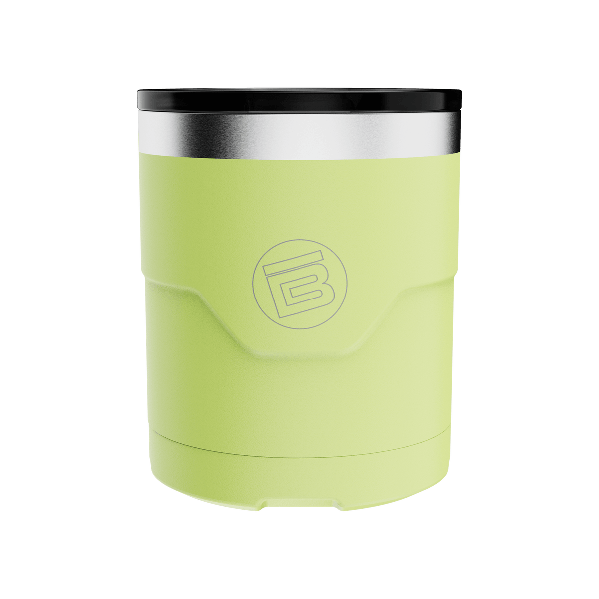 A detailed image of the MAGNETumbler 12oz Lowball with Lid Lime, showing its design and key features.