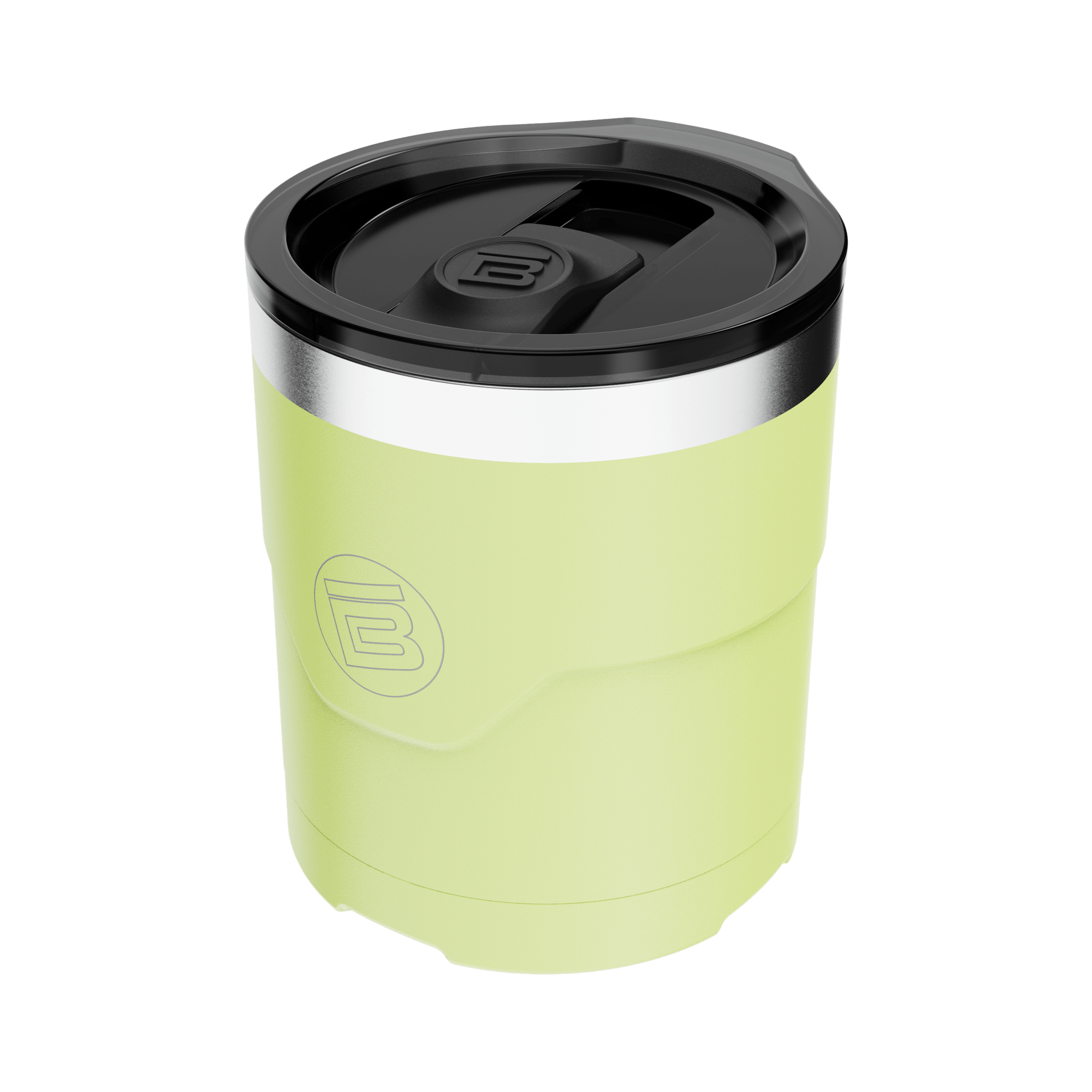 A detailed image of the MAGNETumbler 12oz Lowball with Lid Lime, showing its design and key features.