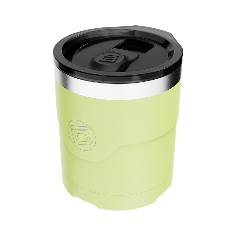 A detailed image of the MAGNETumbler 12oz Lowball with Lid Lime, showing its design and key features.