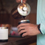 A detailed image of the MAGNETumbler 12oz Lowball with Lid White, showing its design and key features.