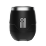 A detailed image of the BOTE Nation MAGNETumbler 12oz Stemless with Lid Black, showing its design and key features.