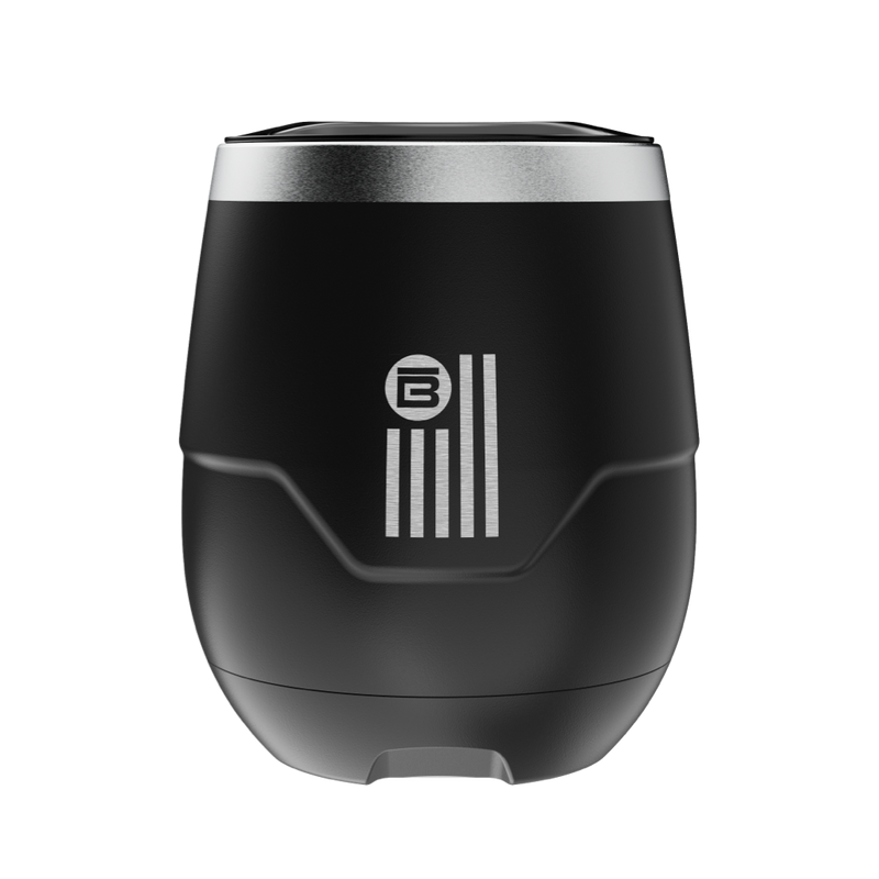 Side view of the MAGNETumbler stemless black
