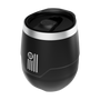 A detailed image of the BOTE Nation MAGNETumbler 12oz Stemless with Lid Black, showing its design and key features.