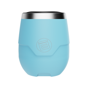 A detailed image of the MAGNETumbler 12oz Stemless with Lid Steel Blue, showing its design and key features.