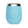 A detailed image of the MAGNETumbler 12oz Stemless with Lid Steel Blue, showing its design and key features.