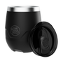 A detailed image of the MAGNETumbler 12oz Stemless with Lid Black, showing its design and key features.