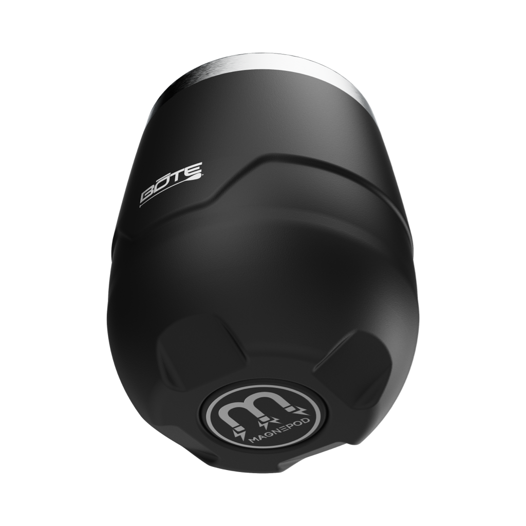 A detailed image of the MAGNETumbler 12oz Stemless with Lid Black, showing its design and key features.