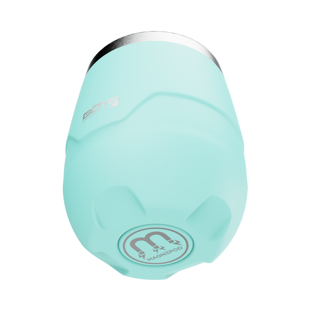 A detailed image of the MAGNETumbler 12oz Stemless with Lid Seafoam, showing its design and key features.