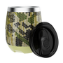 A detailed image of the MAGNETumbler 12oz Stemless with Lid Verge Camo, showing its design and key features.
