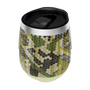 A detailed image of the MAGNETumbler 12oz Stemless with Lid Verge Camo, showing its design and key features.