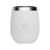 A detailed image of the MAGNETumbler 12oz Stemless with Lid White, showing its design and key features.