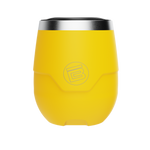 A detailed image of the MAGNETumbler 12oz Stemless with Lid Yellow, showing its design and key features.
