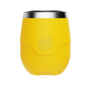 A detailed image of the MAGNETumbler 12oz Stemless with Lid Yellow, showing its design and key features.