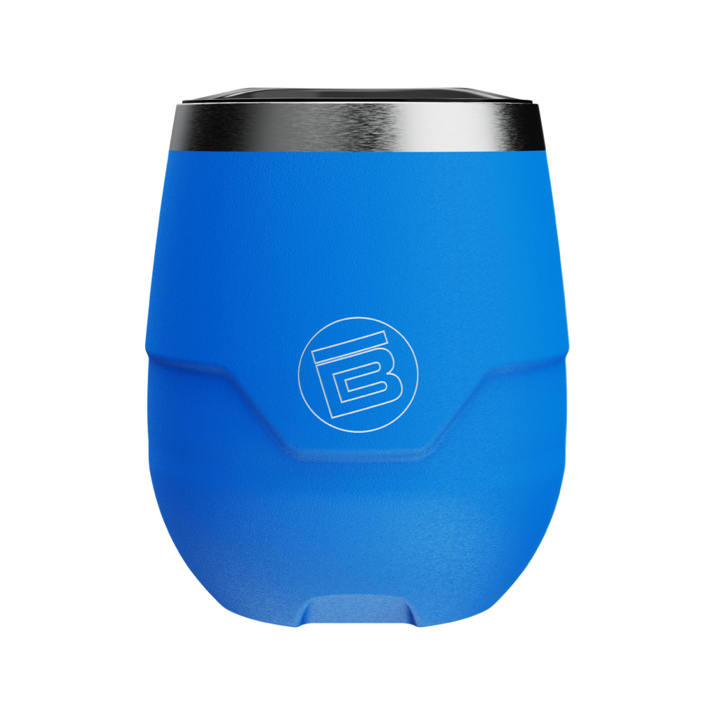 Side view of the MAGNETumbler 12oz Stemless with Lid Harbor Blue