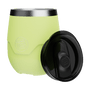 A detailed image of the MAGNETumbler 12oz Stemless with Lid Lime, showing its design and key features.