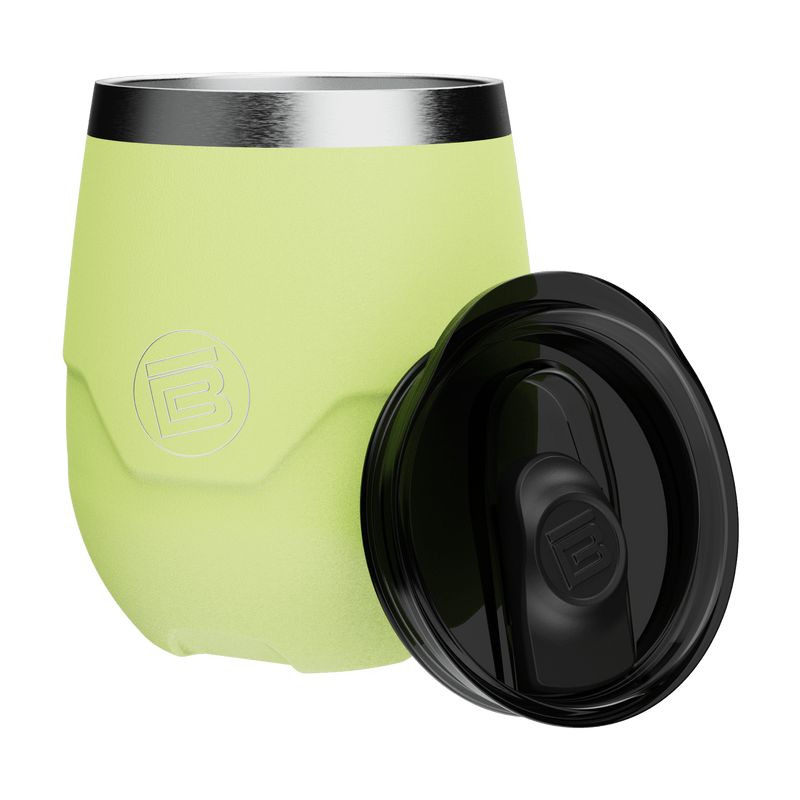 A detailed image of the MAGNETumbler 12oz Stemless with Lid Lime, showing its design and key features.