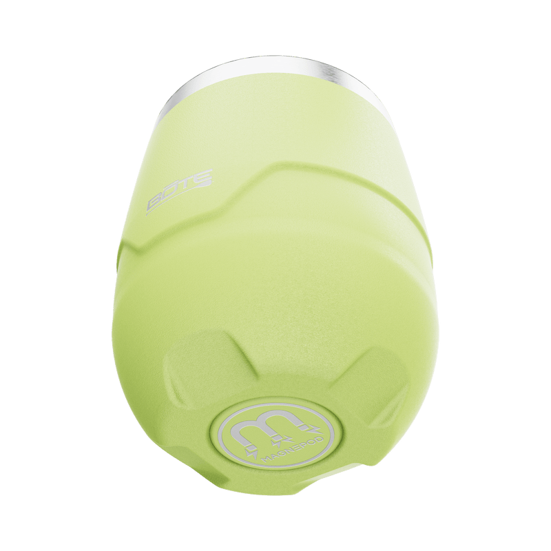 A detailed image of the MAGNETumbler 12oz Stemless with Lid Lime, showing its design and key features.
