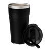 Side view of a black MAGNETumbler