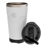 A detailed image of the MAGNETumbler 20oz with Lid White, showing its design and key features.