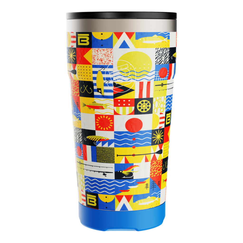 Side view of the MAGNETumbler 20oz with Lid Fischer Topwater