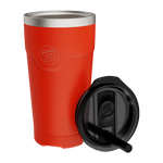 Front view of the MAGNETumbler 20oz with Lid Sunrise, with lid removed and set aside.