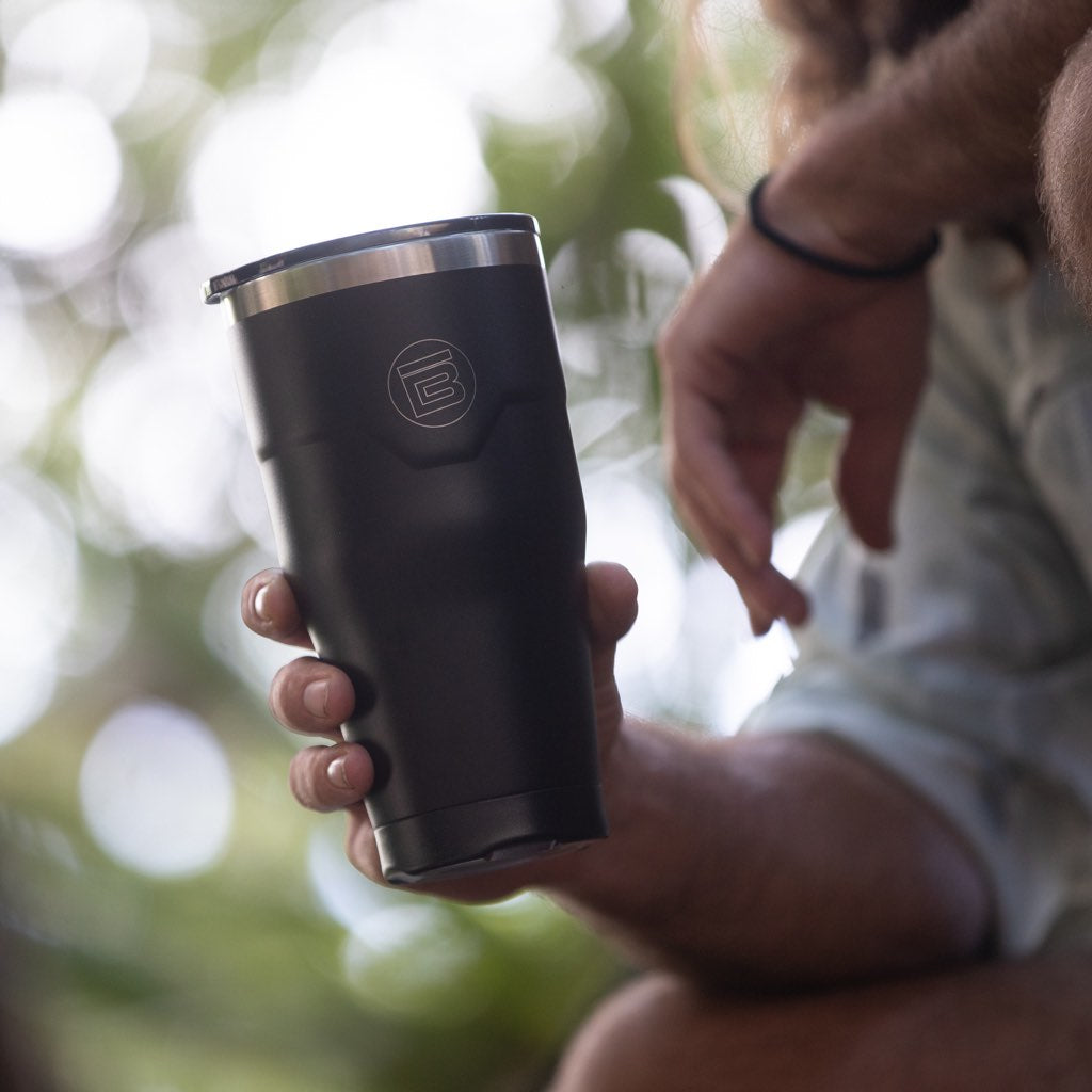 A detailed image of the MAGNETumbler 32oz with Lid Black, showing its design and key features.