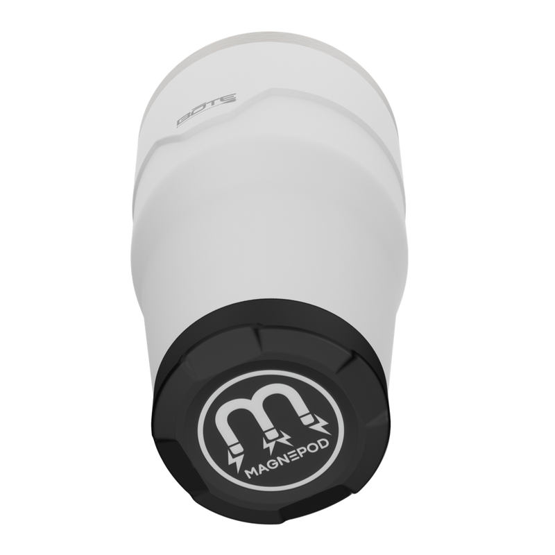 A detailed image of the MAGNETumbler 32oz with Lid White, showing its design and key features.