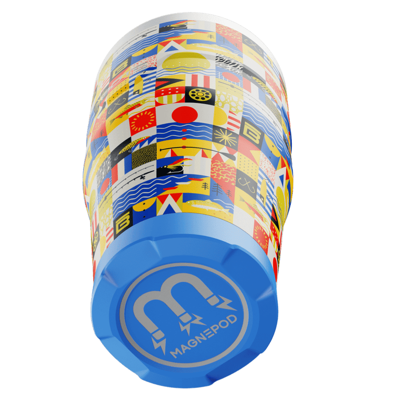 Bottom view of the MAGNETumbler 32oz with Lid Fischer Topwater