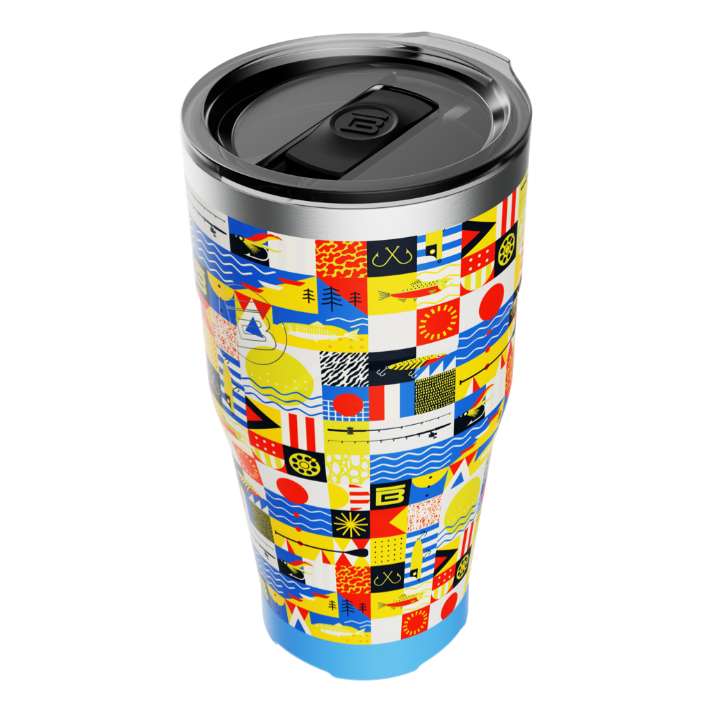 Top angled view of the MAGNETumbler 32oz with Lid Fischer Topwater