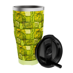 MAGNETumbler 32oz Native Nalu with straw lid shown detached in front.
