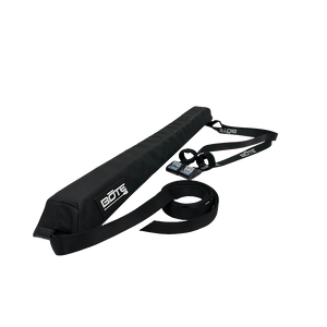 Quick Strap Board Racks laid out, showing padded black rack cover with adjustable straps and buckles.