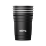 A detailed image of the Stainless Steel Cups 4-Pack Black, showing its design and key features.