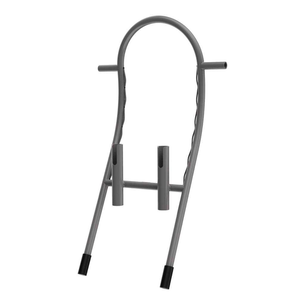 Rear angled view of the Tackle Rac Graphite