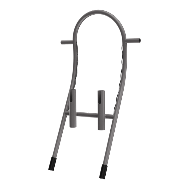 Rear angled view of the Tackle Rac Graphite