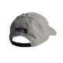 Rear view of BOTE Nation Flag Hat Gray in Grey with black BOTE patch.