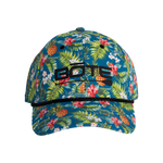 Front view of BOTE Logo Native Cuda Ripstop Hat with Hawaiian Print