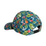 Rear view of the BOTE Native Cuda Ripstop Hat with Hawiian Print and black strap.