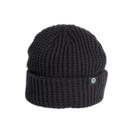 Front view of BOTE Circle B Logo Beanie in Black
