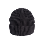 Rear view of the BOTE Circle B Logo Beanie in Black
