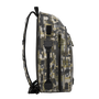 Camouflage-patterned backpack