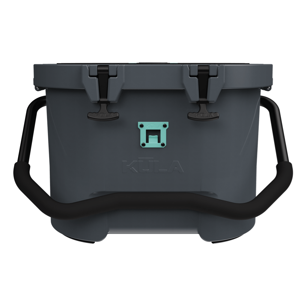 Front view of the Kula 10 cooler in graphite