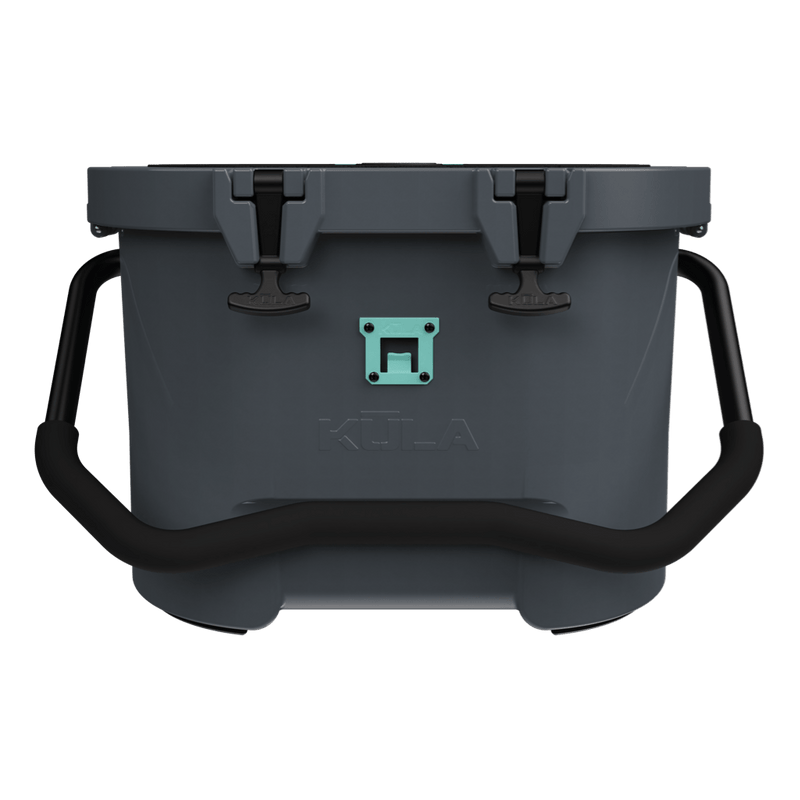 Front view of the Kula 10 cooler in graphite