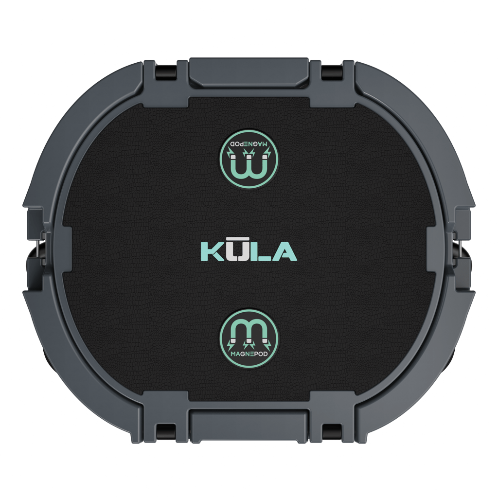 Top view of the Kula 10 cooler in graphite