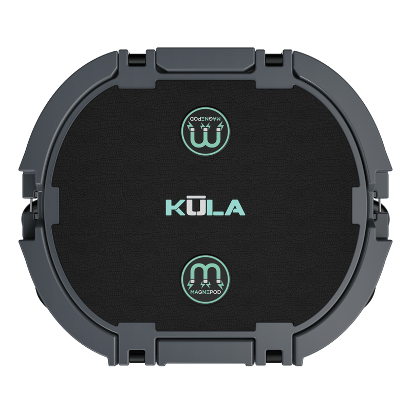 Top view of the Kula 10 cooler in graphite